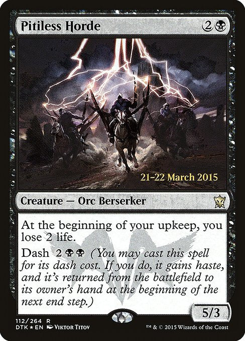 Pitiless Horde (112s) [Dragons of Tarkir Promos]