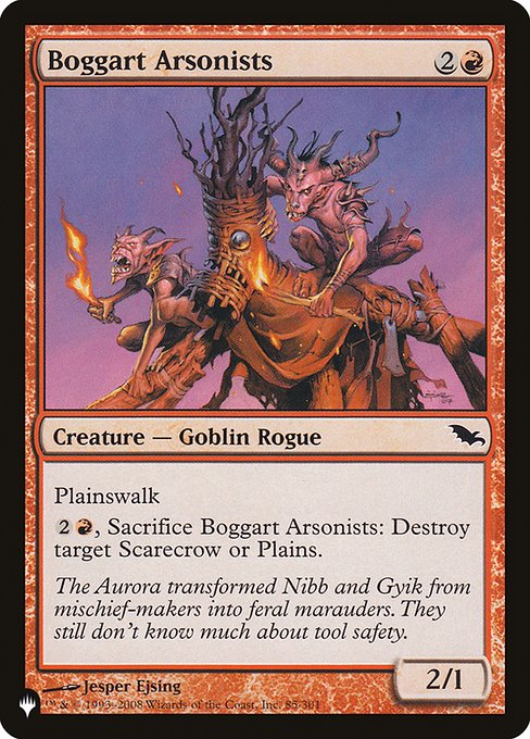 Boggart Arsonists (SHM-85) [The List]