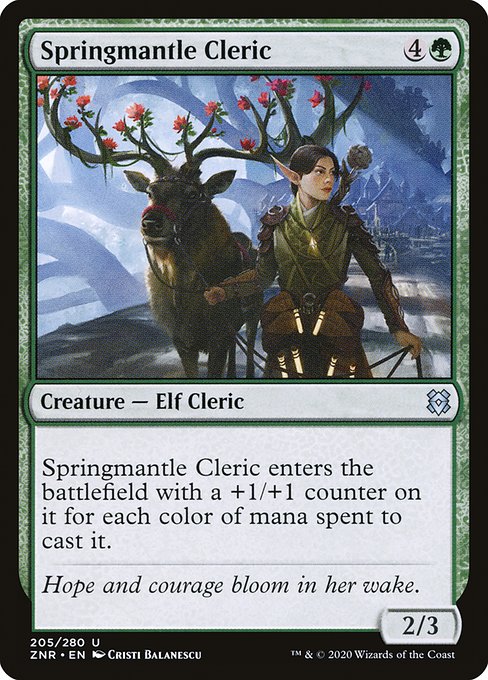 Springmantle Cleric (205) [Zendikar Rising]