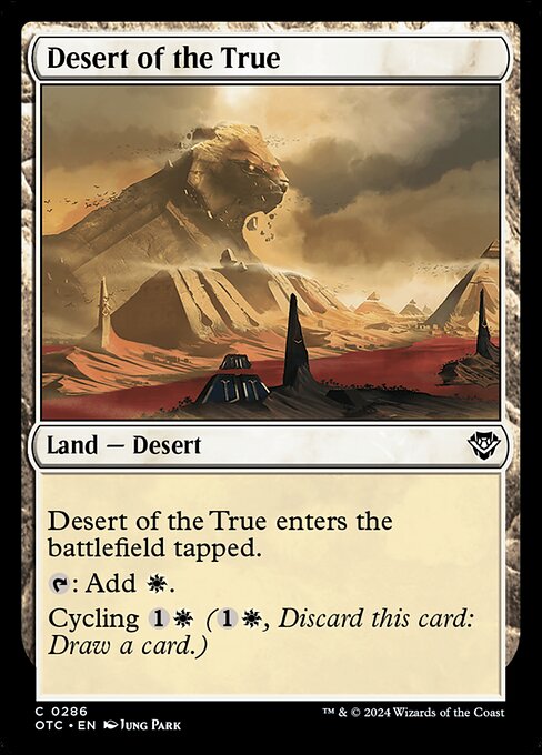 Desert of the True (286) [Outlaws of Thunder Junction Commander]