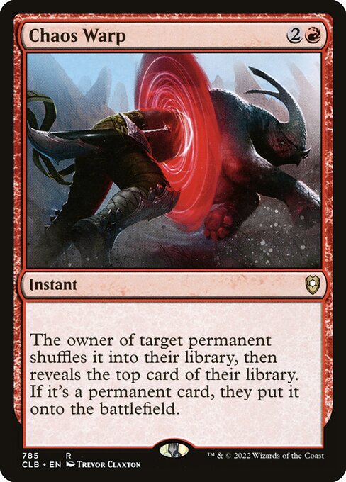 Chaos Warp (785) [Commander Legends: Battle for Baldur's Gate]