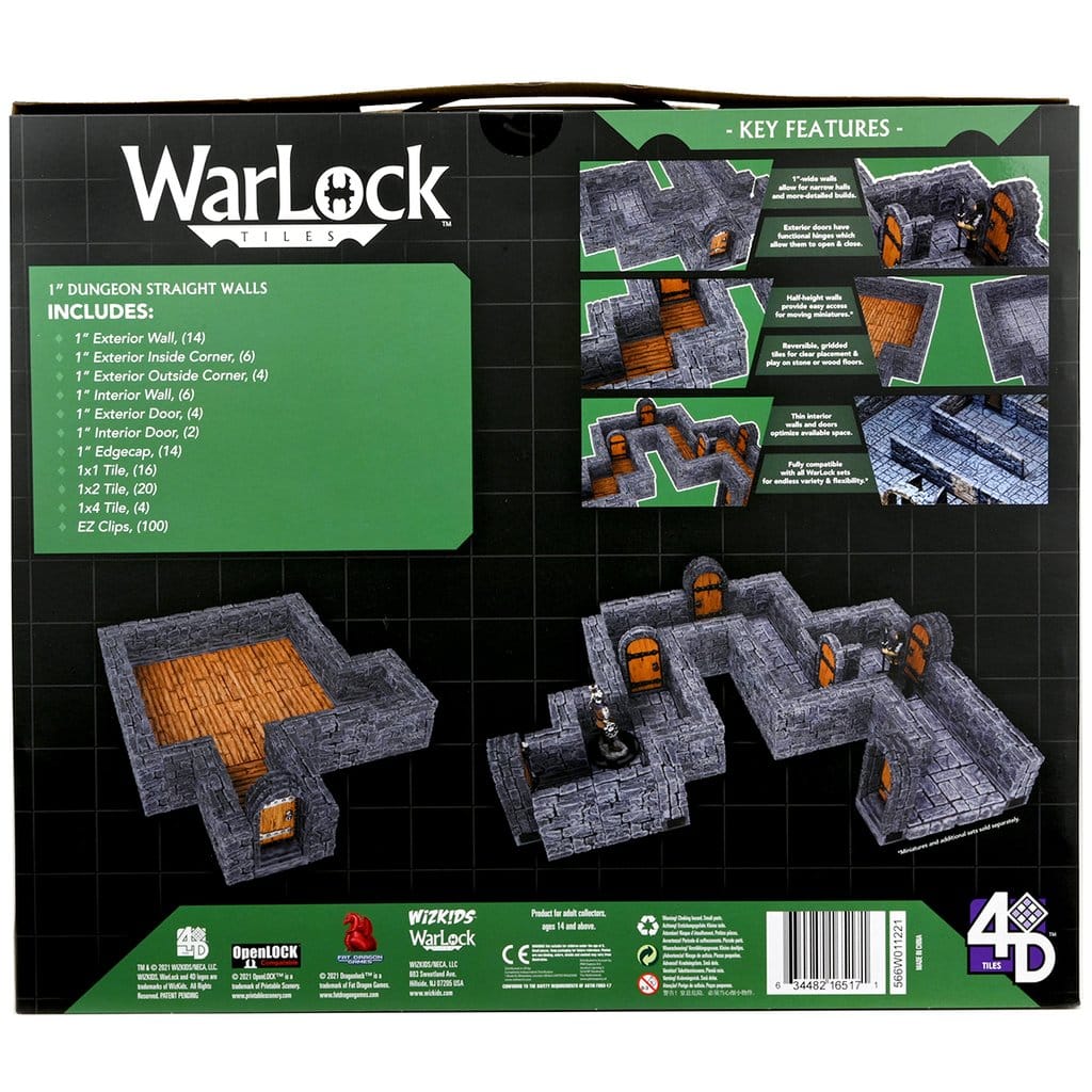 WarLock Title Dungeon Straight Wall image 1