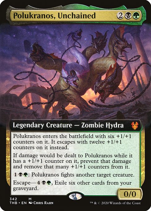 Polukranos, Unchained (342) [Theros Beyond Death] [Extended Art]