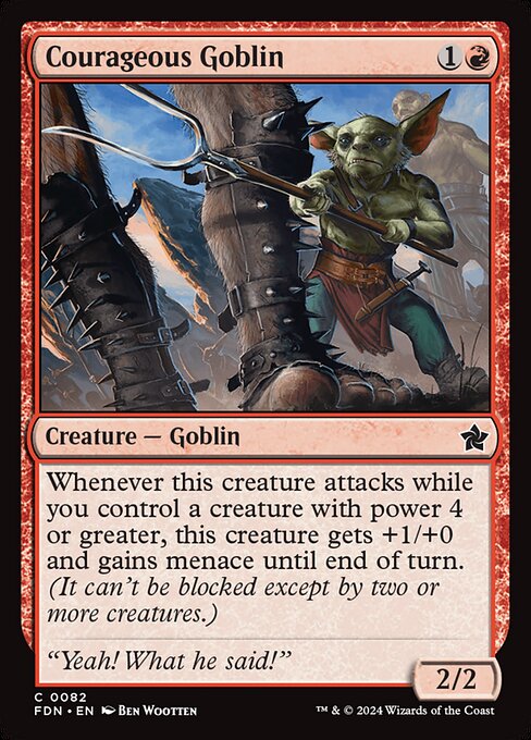 Courageous Goblin (82) [Foundations]
