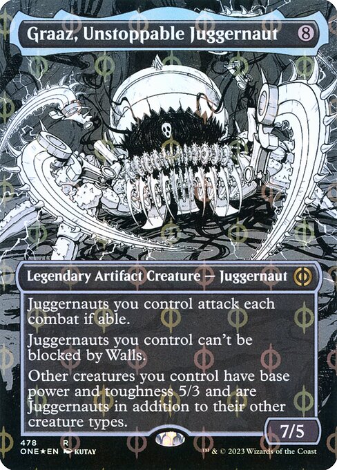 Graaz, Unstoppable Juggernaut (478) [Phyrexia: All Will Be One] [Showcase, Borderless]
