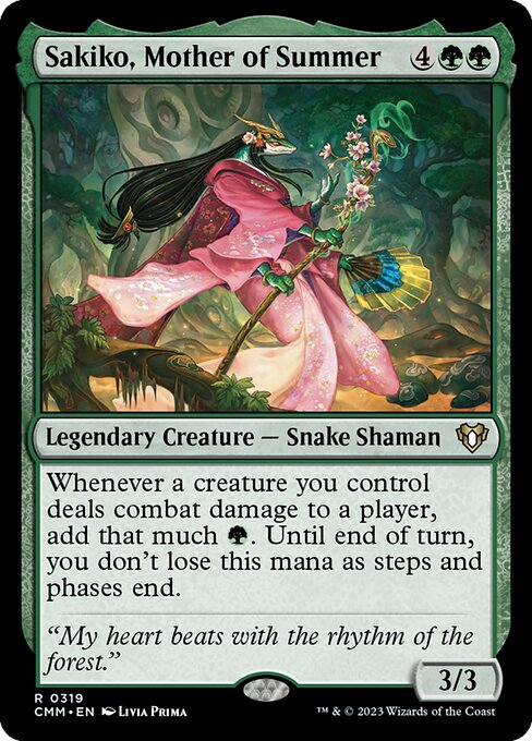 Sakiko, Mother of Summer (319) [Commander Masters]