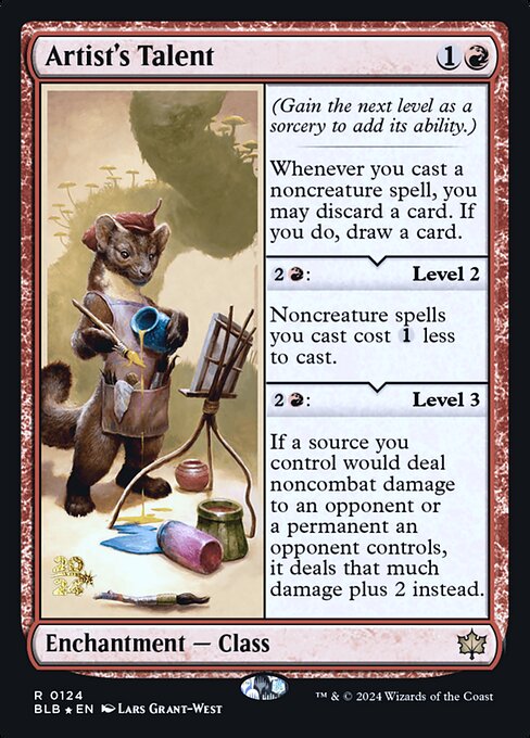 Artist's Talent (124s) [Bloomburrow Promos]