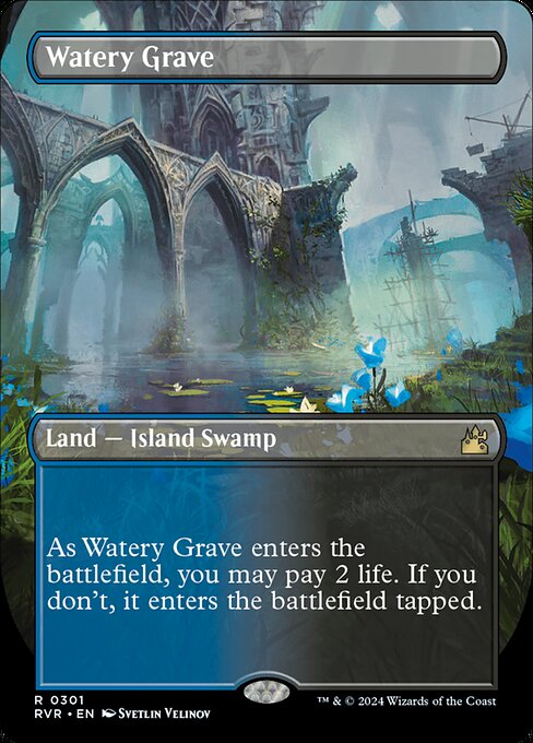 Watery Grave (301) [Ravnica Remastered] [Borderless]