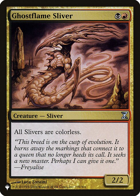 Ghostflame Sliver (TSP-239) [The List]