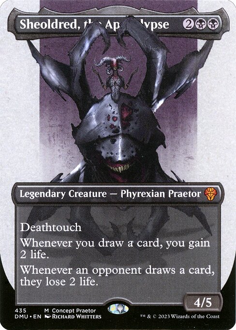 Sheoldred, the Apocalypse (435) [Dominaria United] [Borderless]