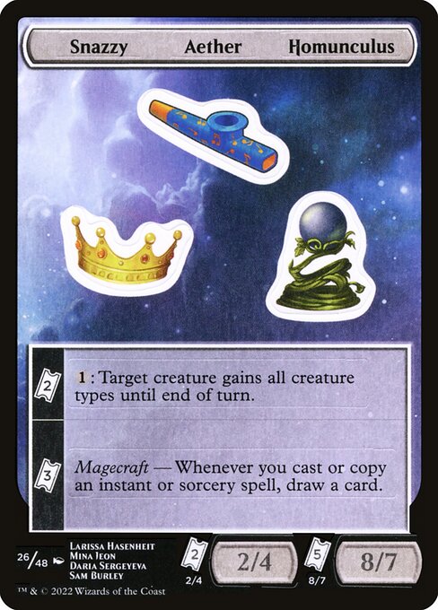 Snazzy Aether Homunculus (26) [Unfinity Sticker Sheets]