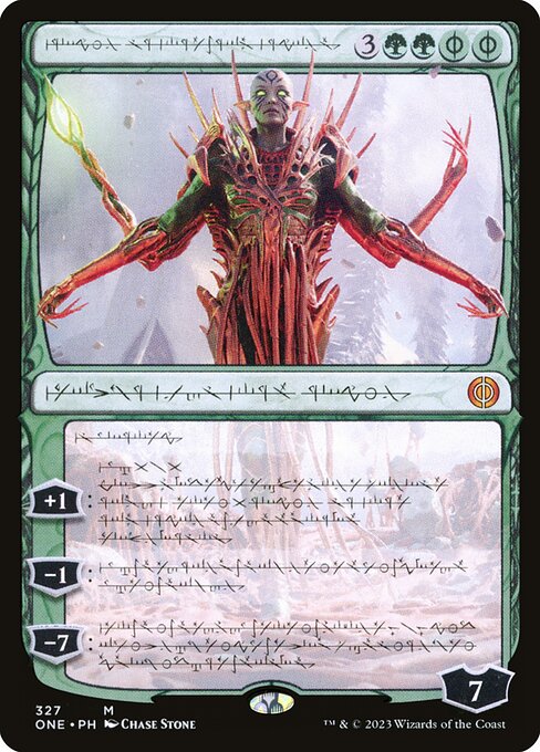 Nissa, Ascended Animist (327) [Phyrexia: All Will Be One] [Showcase]