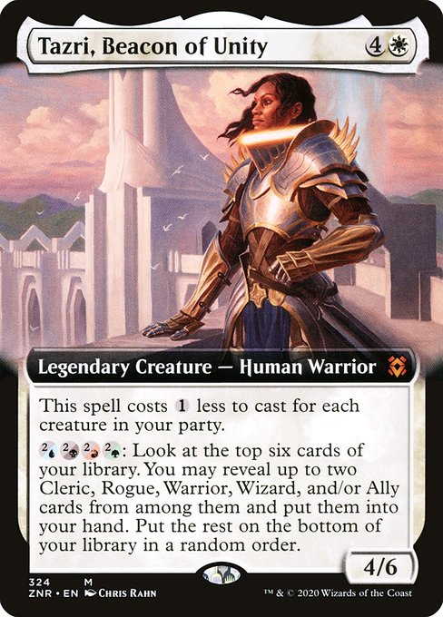 Tazri, Beacon of Unity (324) [Zendikar Rising] [Extended Art]