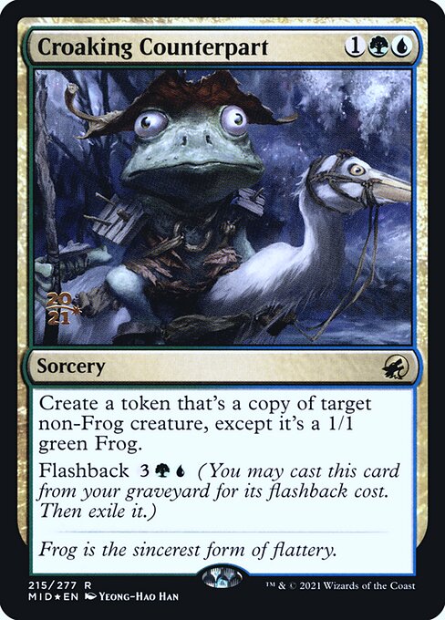 Croaking Counterpart (215s) [Innistrad: Midnight Hunt Promos]