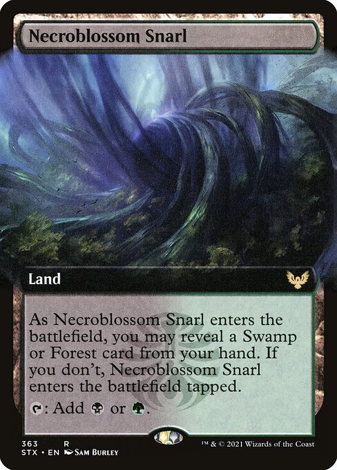 Necroblossom Snarl (363) [Strixhaven: School of Mages] [Extended Art]