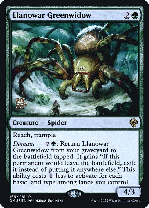 Llanowar Greenwidow (169s) [Dominaria United Promos]