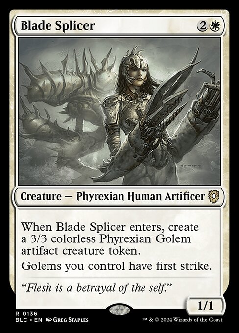 Blade Splicer (136) [Bloomburrow Commander]