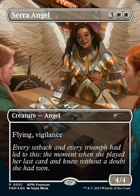 Serra Angel (1) [Wizards Play Network 2024] [Borderless]