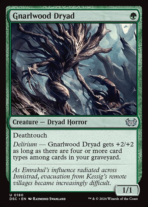 Gnarlwood Dryad (180) [Duskmourn: House of Horror Commander]