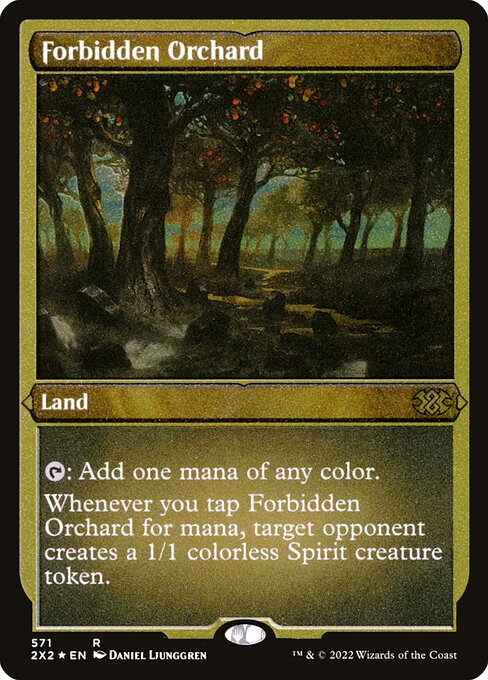 Forbidden Orchard (571) [Double Masters 2022] [Etched]