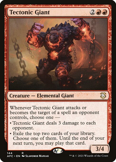 Tectonic Giant (144) [Forgotten Realms Commander]