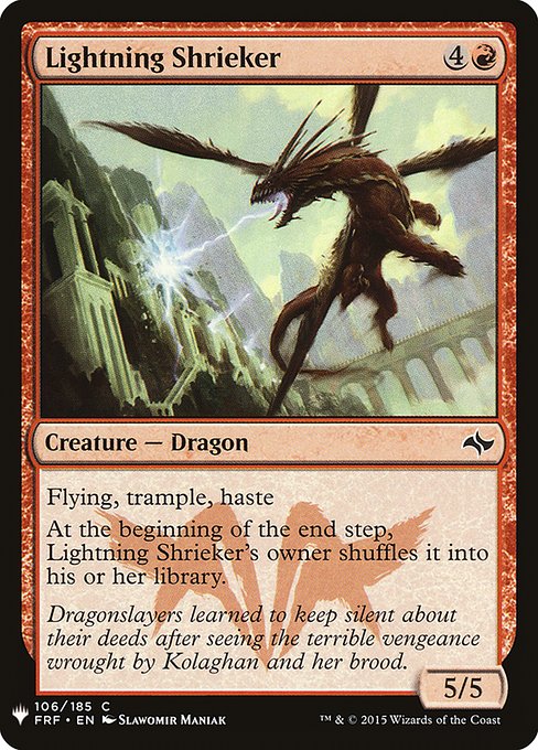 Lightning Shrieker (FRF-106) [The List]