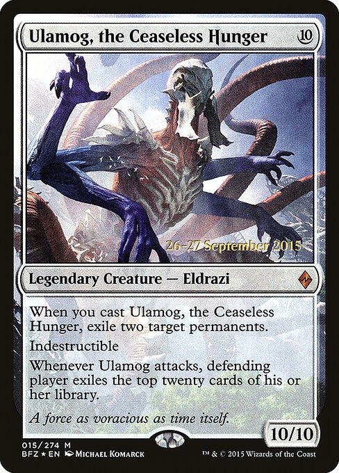 Ulamog, the Ceaseless Hunger (15s) [Battle for Zendikar Promos]