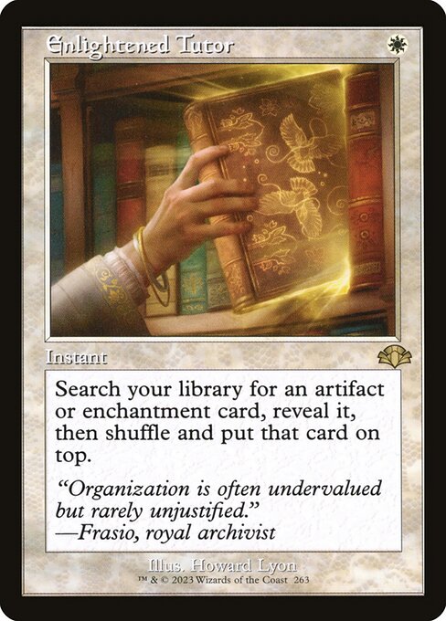 Enlightened Tutor (263) [Dominaria Remastered]