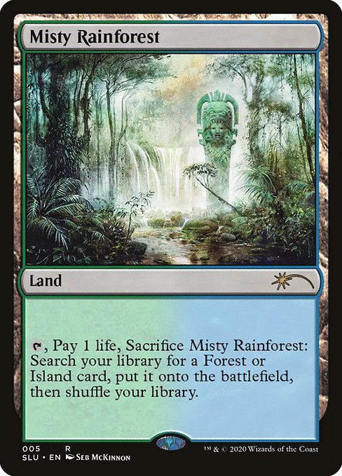 Misty Rainforest (5) [Secret Lair: Ultimate Edition]