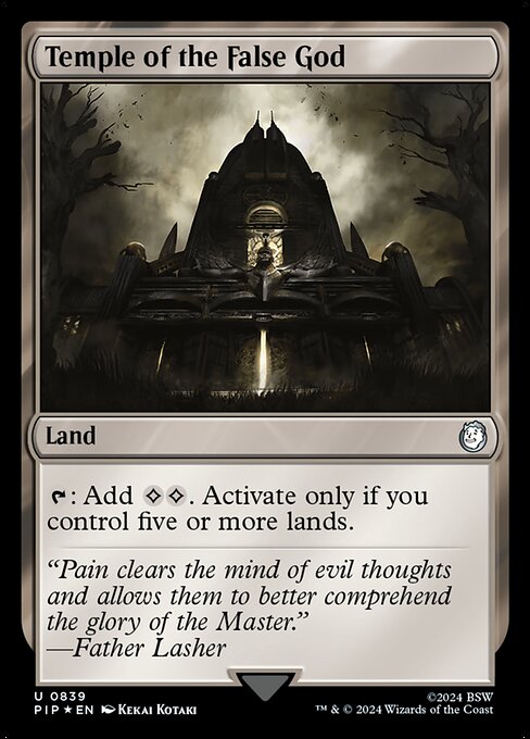 Temple of the False God (839) [Fallout]