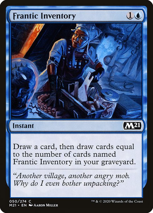 Frantic Inventory (50) [Core Set 2021]