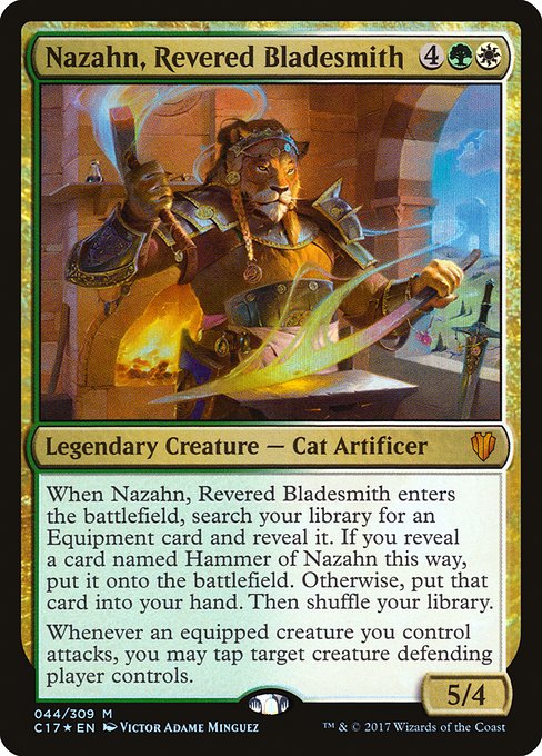 Nazahn, Revered Bladesmith (44) [Commander 2017]