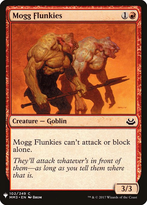 Mogg Flunkies (MM3-102) [The List]