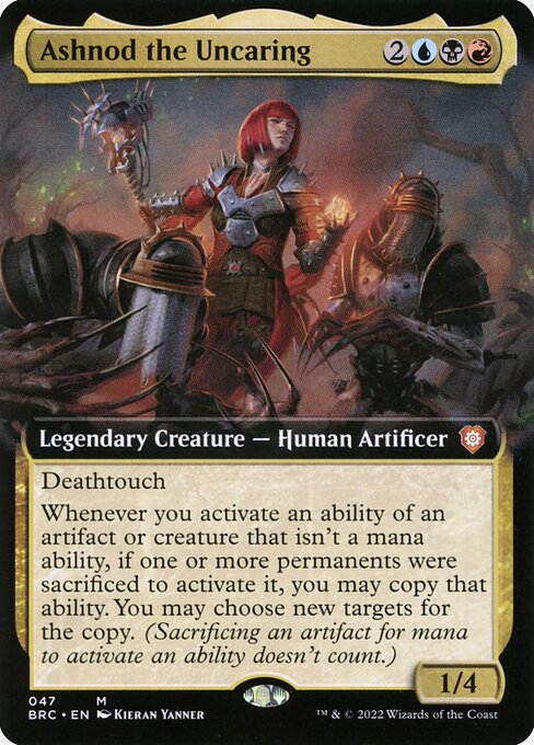 Ashnod the Uncaring (47) [The Brothers' War Commander] [Extended Art]