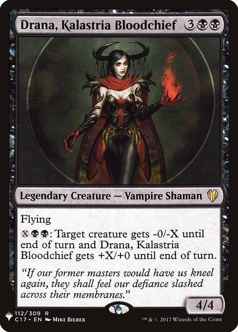 Drana, Kalastria Bloodchief (C17-112) [The List]