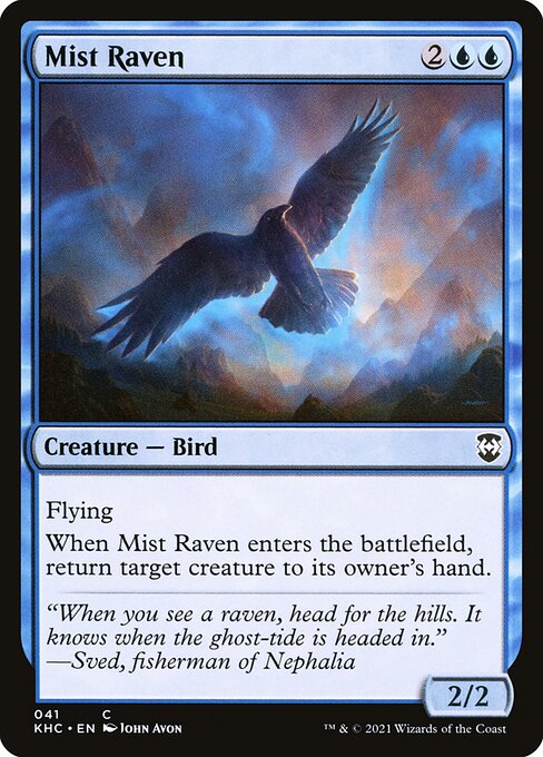 Mist Raven (41) [Kaldheim Commander]