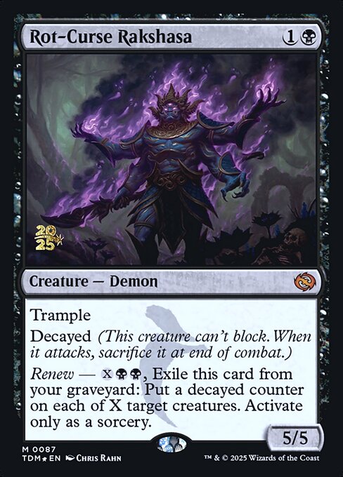 Rot-Curse Rakshasa (87s) [Tarkir: Dragonstorm Promos]