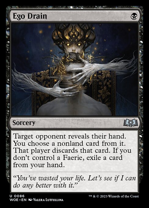 Ego Drain (86) [Wilds of Eldraine]