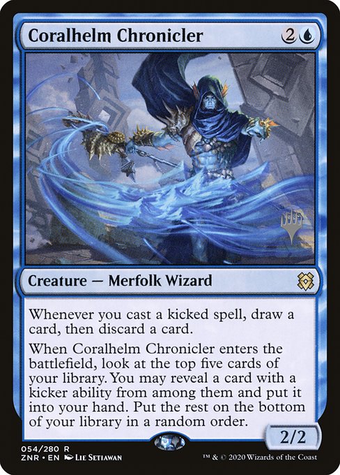 Coralhelm Chronicler (54p) [Zendikar Rising Promos]