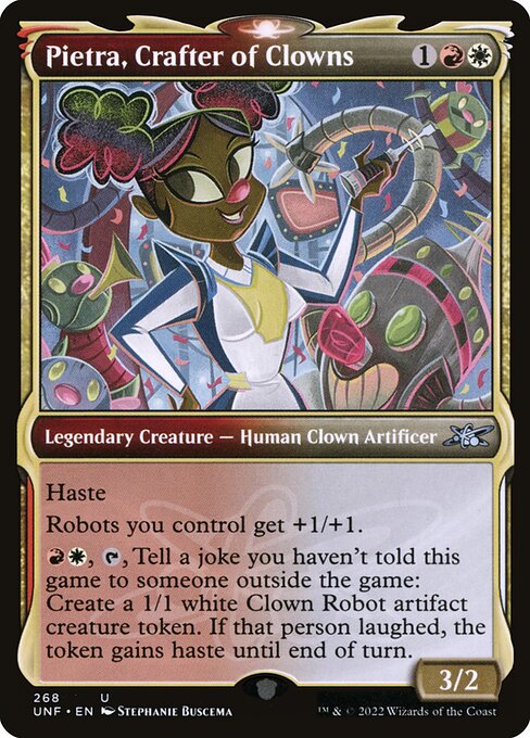 Pietra, Crafter of Clowns (268) [Unfinity] [Showcase]