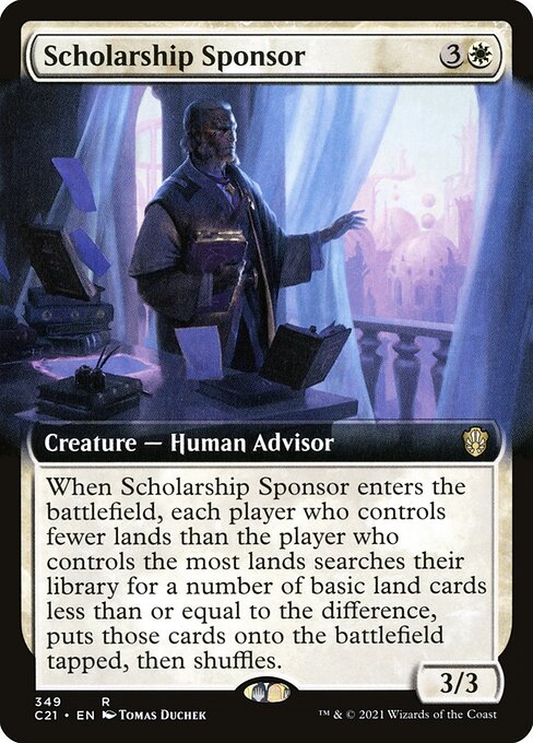 Scholarship Sponsor (349) [Commander 2021] [Extended Art]