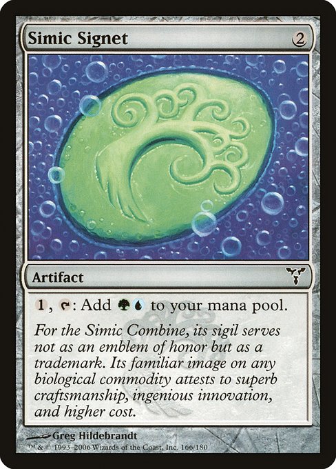 Simic Signet (166) [Dissension]