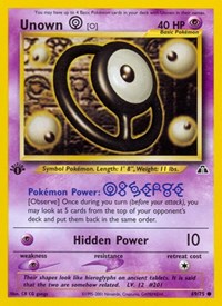 Unown [O] (69/75) [Neo Discovery (Unlimited)]