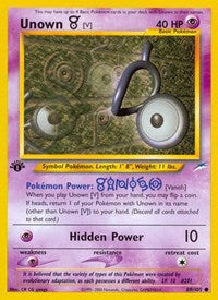 Unown [V] (089/105) [Neo Destiny (Unlimited)]