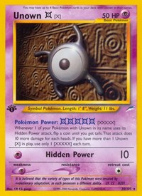 Unown [X] (030/105) [Neo Destiny]