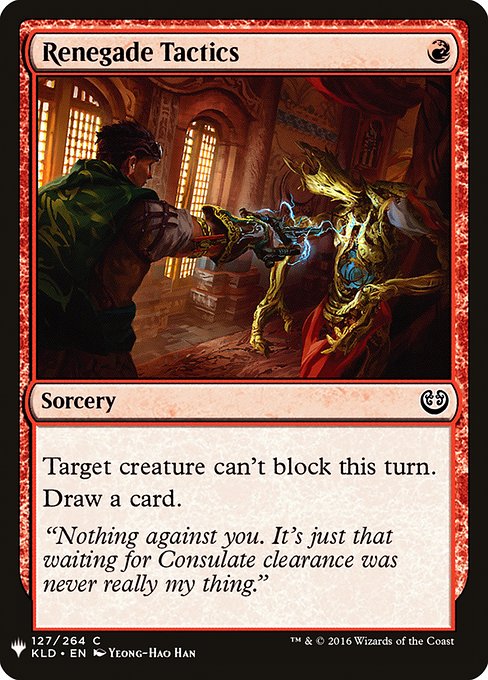 Renegade Tactics (KLD-127) [The List]