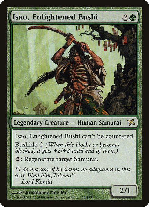 Isao, Enlightened Bushi (129) [Betrayers of Kamigawa]
