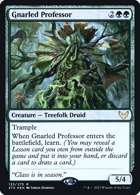 Gnarled Professor (133s) [Strixhaven: School of Mages Promos]