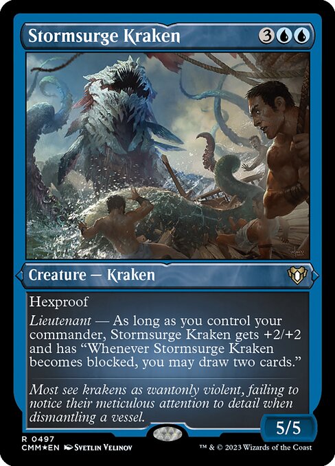 Stormsurge Kraken (497) [Commander Masters]