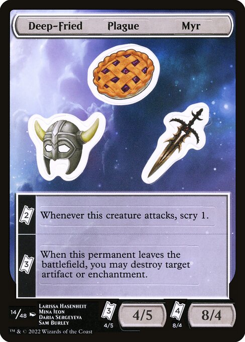Deep-Fried Plague Myr (14) [Unfinity Sticker Sheets]